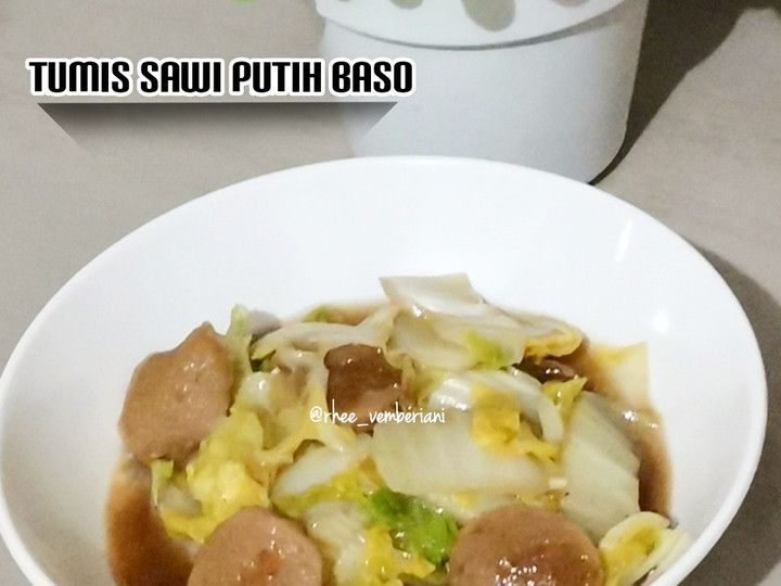 Resep Tumis Sawi Putih Baso Anti Gagal