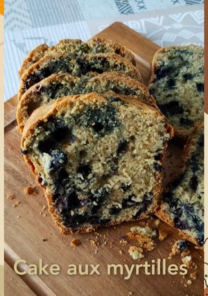 Une photo de Cake aux myrtilles