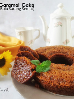 Foto resep Caramel Cake (Bolu Sarang Semut) 3telur