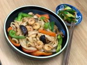 A picture of prawn stir fry