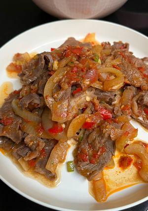 Foto resep Oseng mercon beef slice