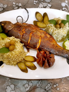 عکسی از دستور ماهی شکم پر
