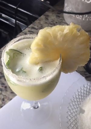 A picture of Pineapple lemonade iftar special.