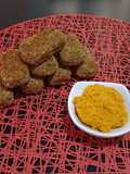 'Nuggets' veganas de lentejas -con dip de zanahoria y girasol- :)
