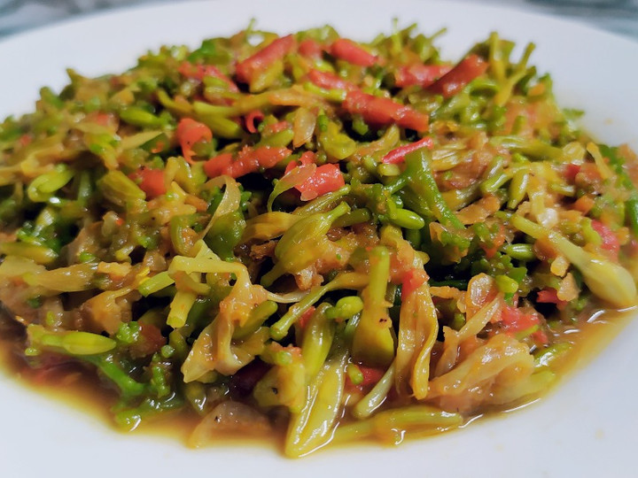 Resep Tumis bunga pepaya tidak pahit Anti Gagal