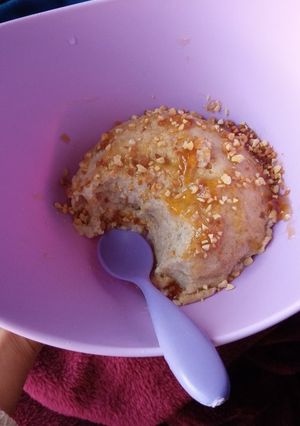 Una foto de Budín de pan de almendras🌺