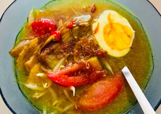 Cara Membuat Soto ayam kampung ala mpok Lina Enak