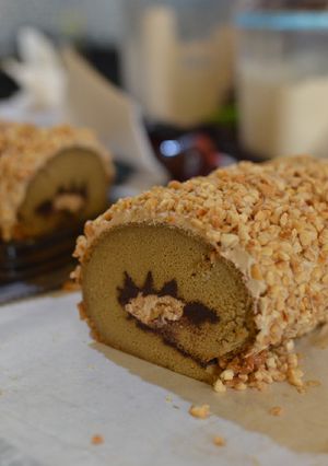 Foto resep Mocca Nougat Rollcake #lowcarb