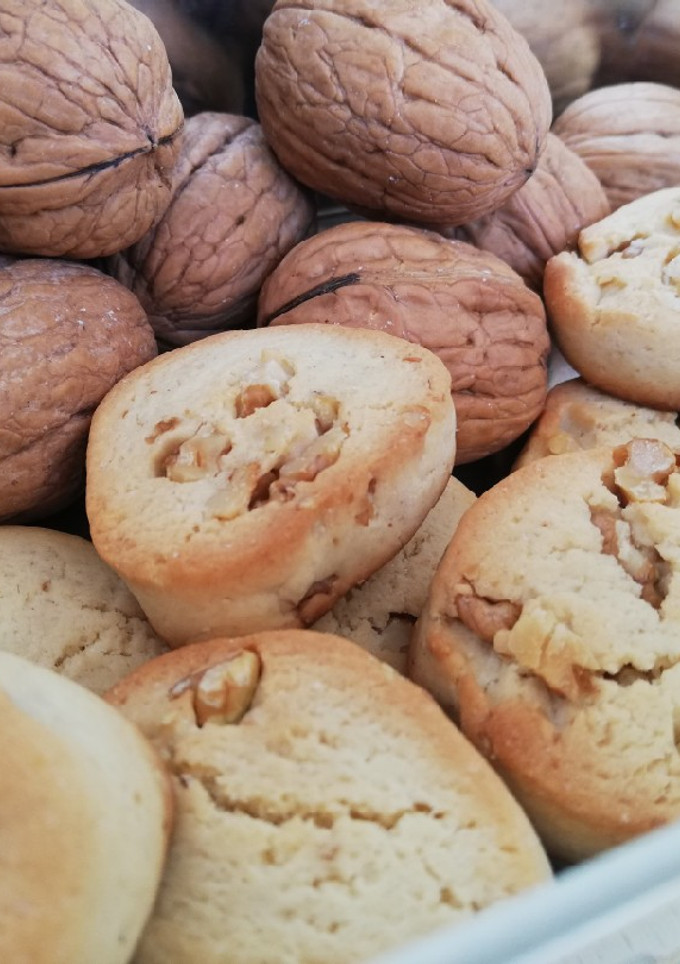 Una foto de Galletas de nuez