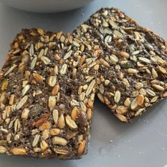 A picture of Tahini Seed Bread.