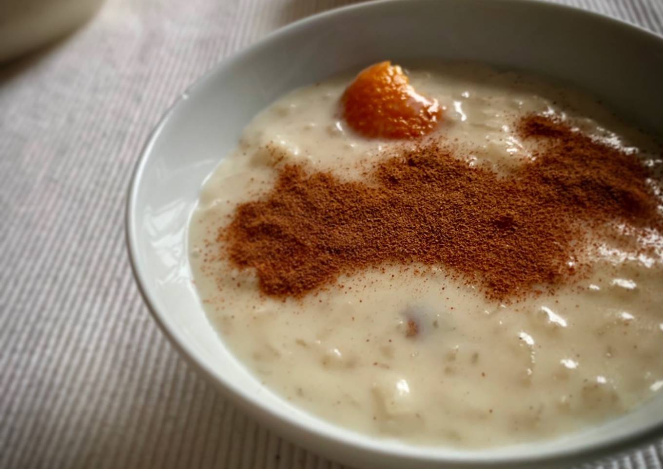 Arroz con leche en Thermomix con naranja