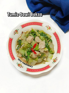 Foto resep Tumis Sawi Bakso