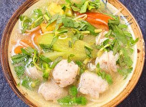 Hình của món Canh chua cá thác lác.