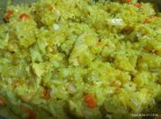 Una foto de arroz cúrcuma