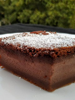 A picture of Chocolate magic cake(custard cake).