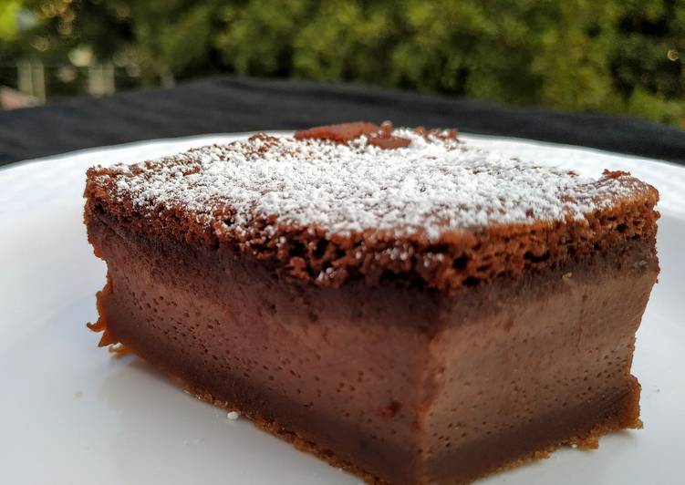 Step-by-Step Guide to Prepare Speedy Chocolate magic cake(custard cake)