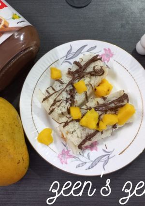 A picture of Nutella and Mango Rolls.