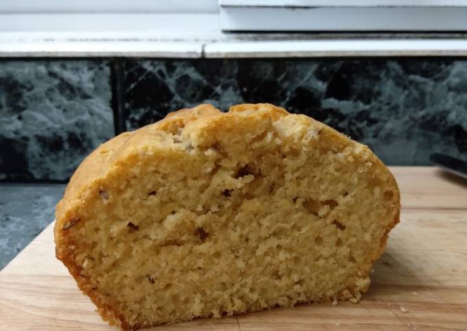 English Seed Cake made with oil