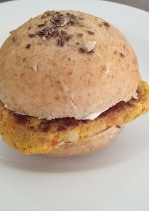 Una foto de Hamburguesas de garbanzos