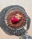 Postre saludable de semillas de chía y cacao 🌱 Plant based 🌿 Sin azúcar ni edulcorante ni fécula