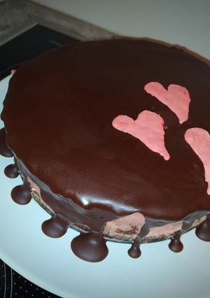 Φωτογραφία της συνταγής Chocolate Raspberry Mousse Cake!