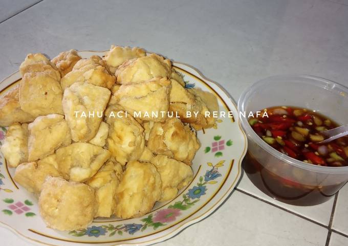 Tahu Aci mak nyus bumbu pedas