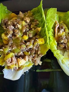 Una foto de Saam de ensalada de lentejas