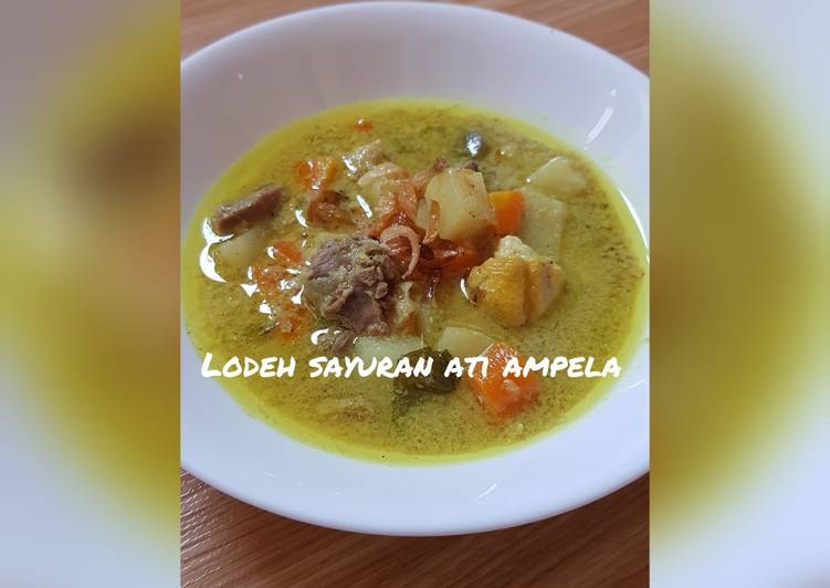 1. Lodeh sayuran ati ampela