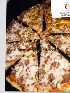 Beef pizza ainihin hoton girkin