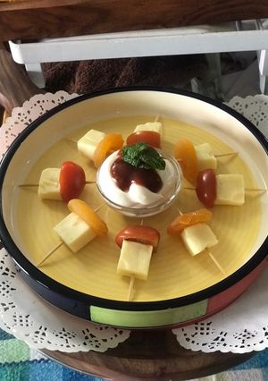 A picture of Cheesy Sticks: Fruits & Veggies.