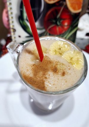 O poză a rețetei Smoothie cu banane și ananas🍌🍍.