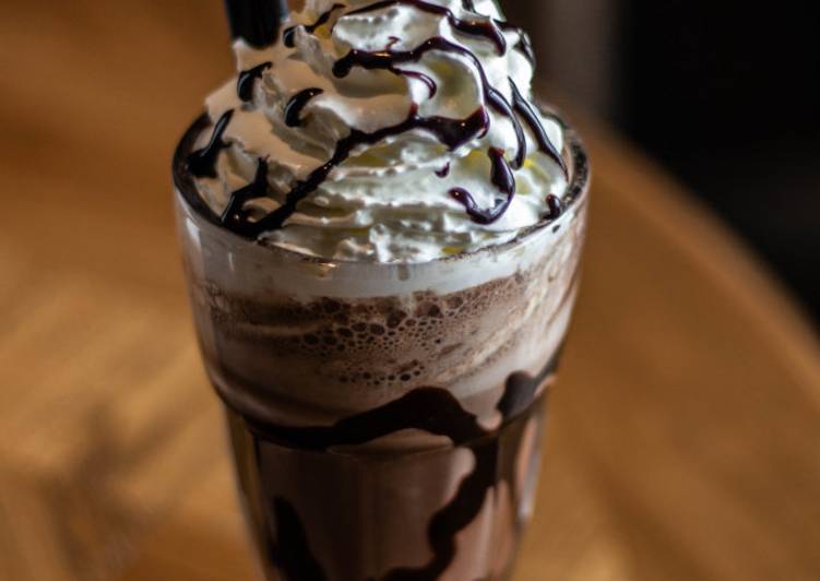 Ice chocolate frappe