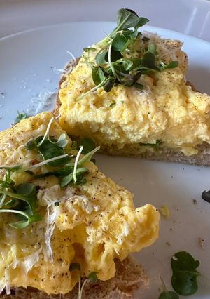 A picture of Ricotta Egg Scramble.