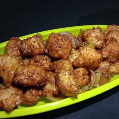 A picture of Dry Manchurian.