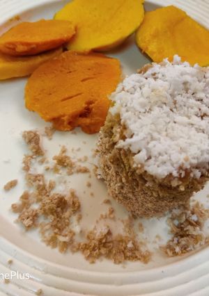 கோதுமை புட்டு வித் மாம்பழம் (Kothumai puttu with maambazham Recipe in Tamil) செய்முறை முக்கிய புகைப்படம்