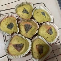 A picture of Steamed White Dragon Fruit Muffins.