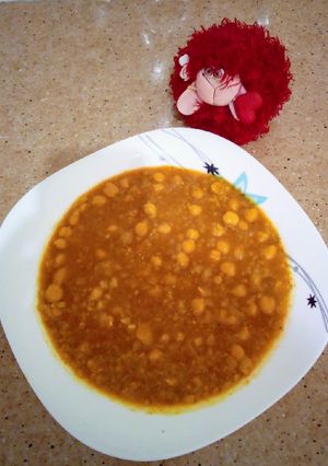 عکسی از دستور خوراک نخود