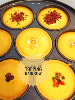 Foto resep Kue Lumpur Labu Kuning dengan Topping Rainbow