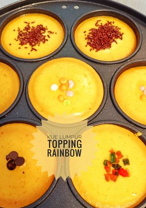 Foto resep Kue Lumpur Labu Kuning dengan Topping Rainbow