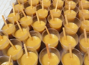 Una foto de Helados caseros de mango!¡