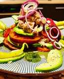 Ensalada colorida y deliciosa