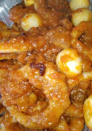 Foto resep Cumi Pedas Manis Telur Puyuh