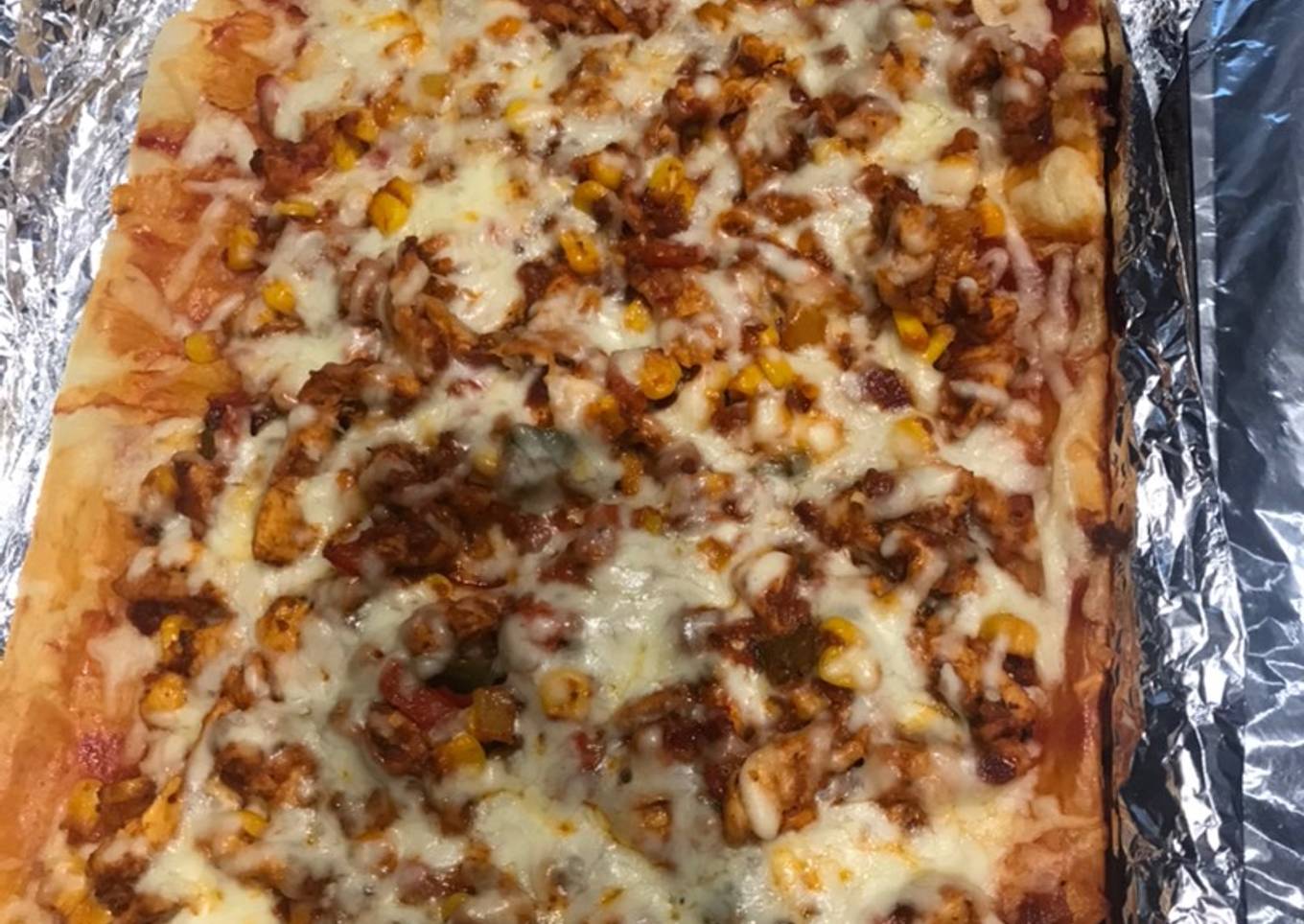 Fillo pastry pizza