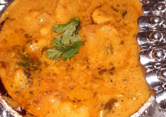 Simple Way to Make Homemade Rajasthani gatte ki sabji
