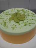 Tarta mousse de durazno y limón