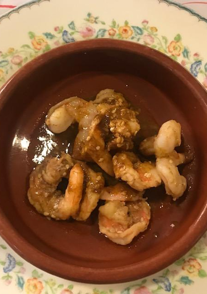 Una foto de Camarones estilo chino