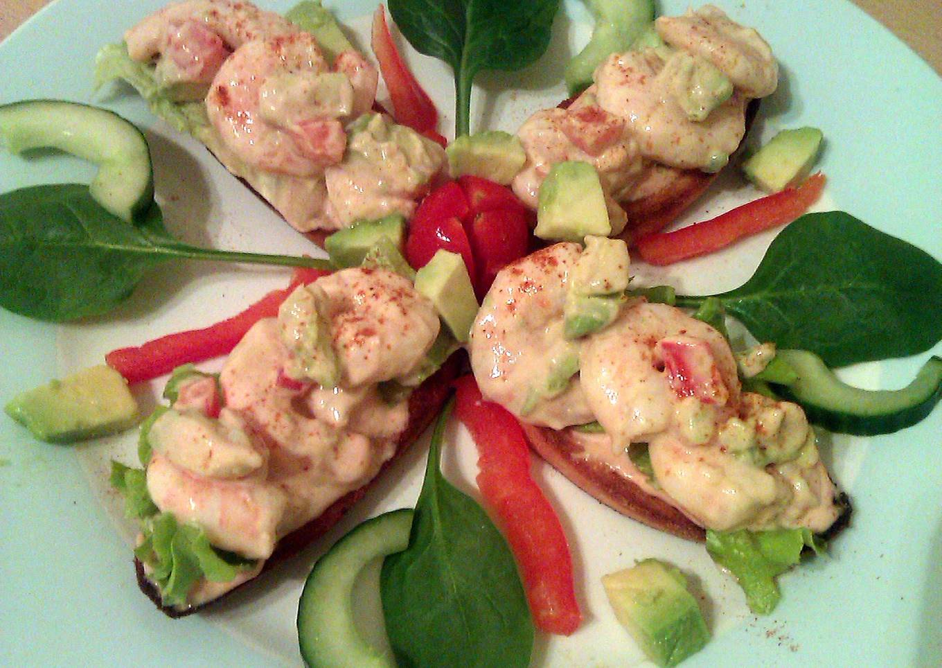 Vickys Prawn Cocktail Crostini