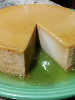 Una foto de Flan casero