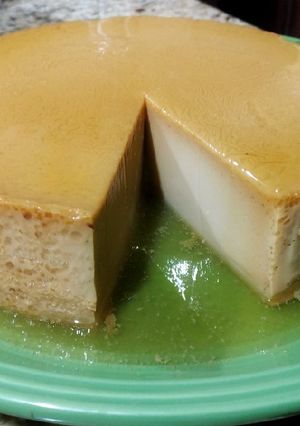 Una foto de Flan casero