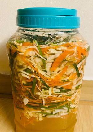 Hình của món Dưa giá chua ngon miệng, siêu dễ làm.